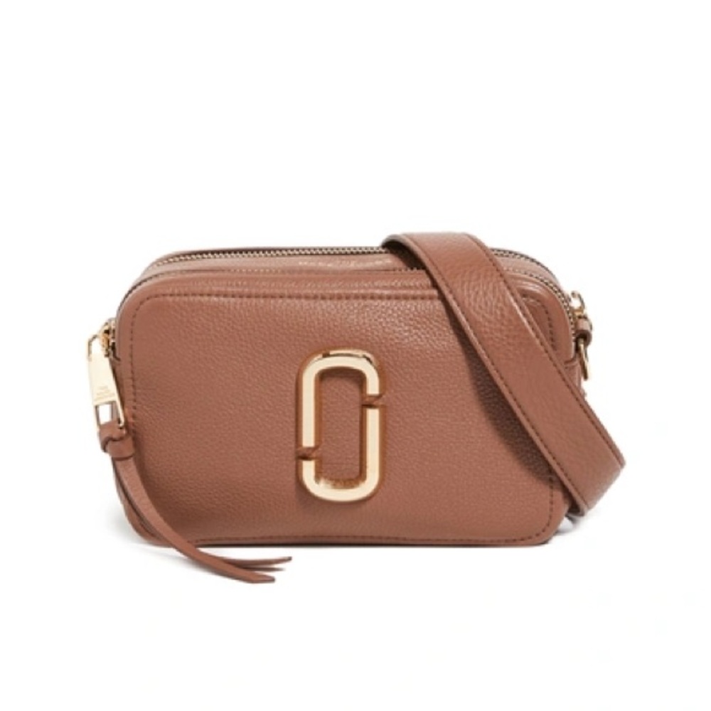 Pre-owned Marc Jacobs Soft-shot 21 Tan Leather Crossbody Bag